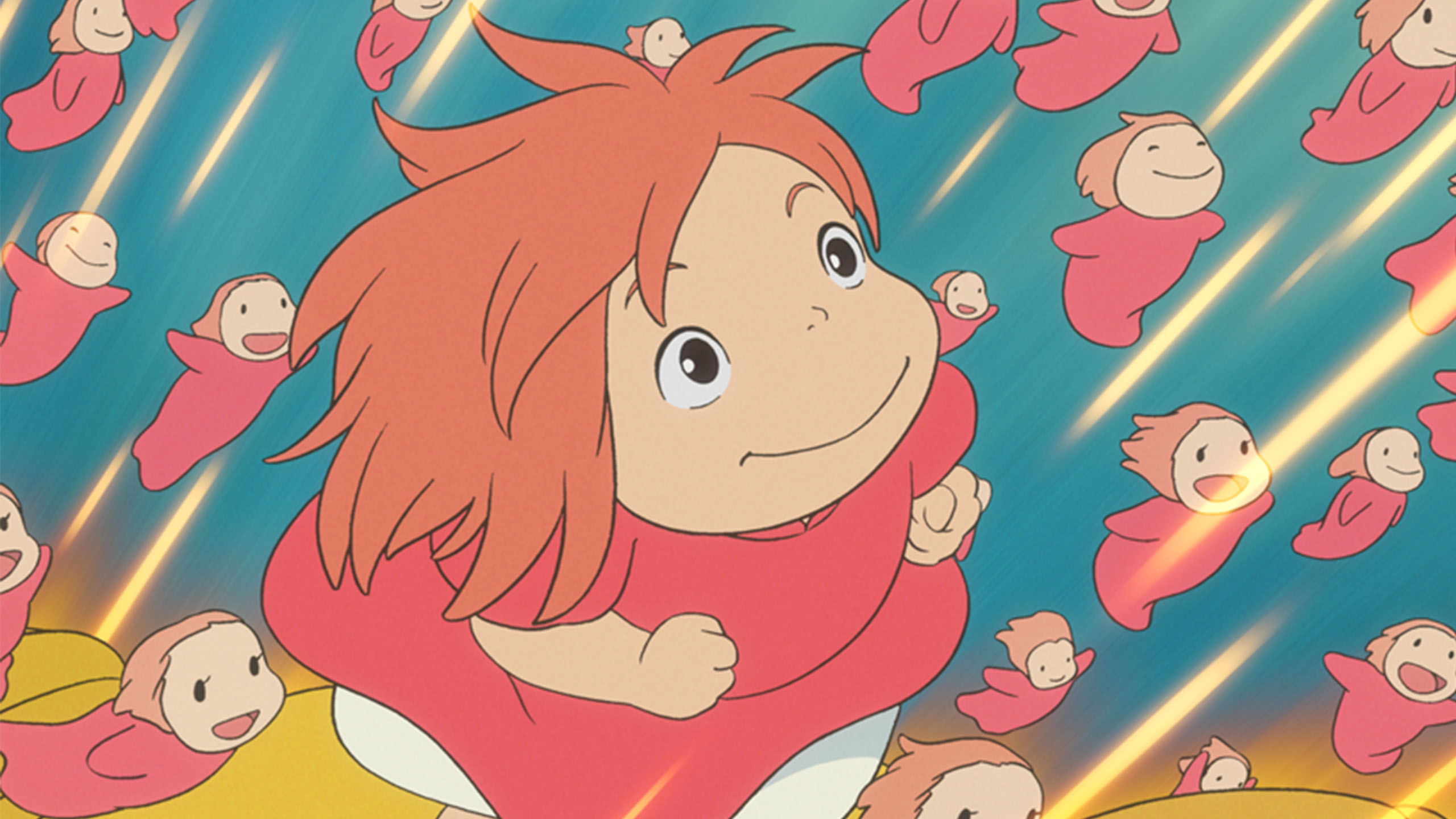 Disney - ponyo さま Ponyo on a Cliff by the Sea Stuffed Toy Ponyo S Size Studio