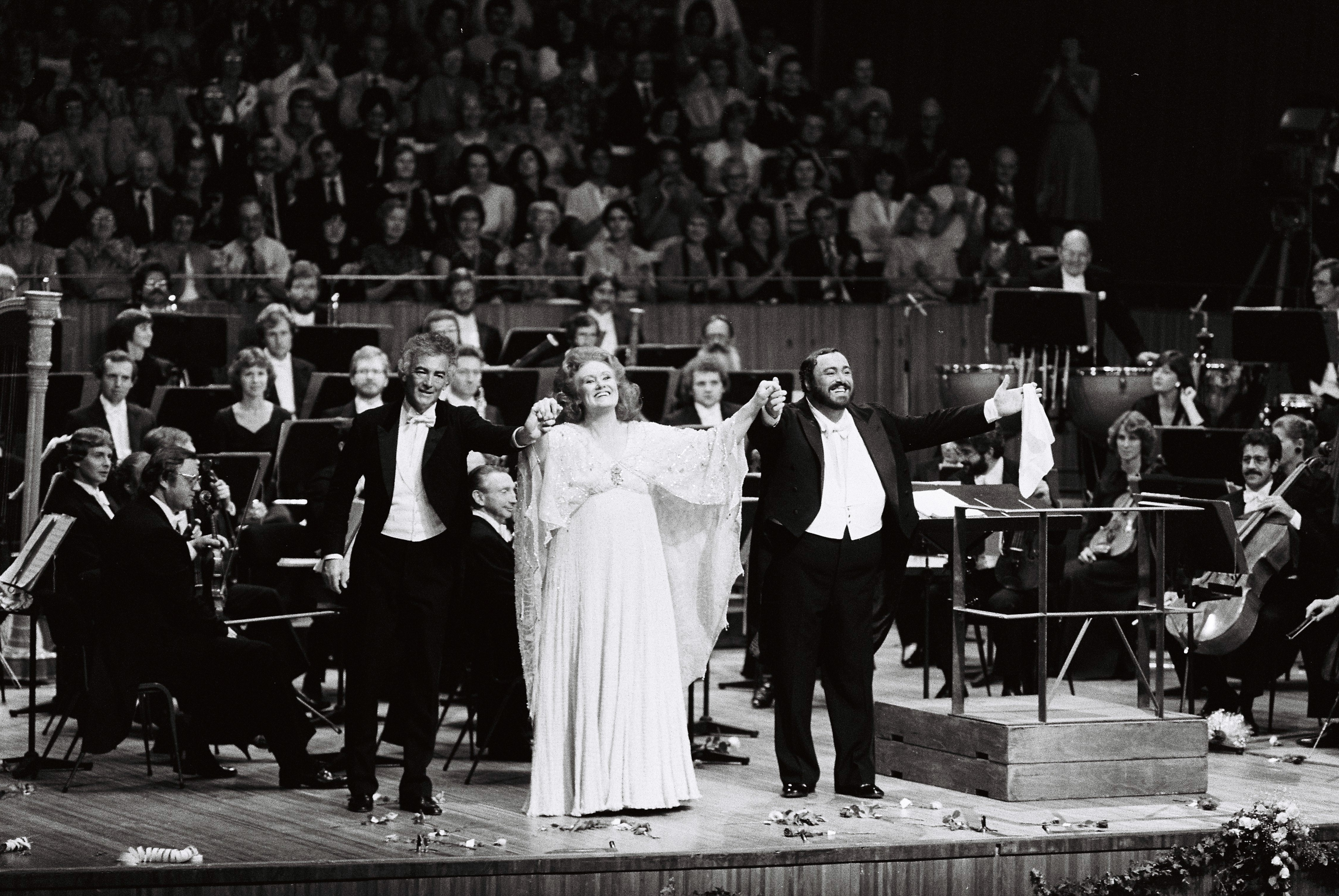 A famous Opera singer performing on the stage.