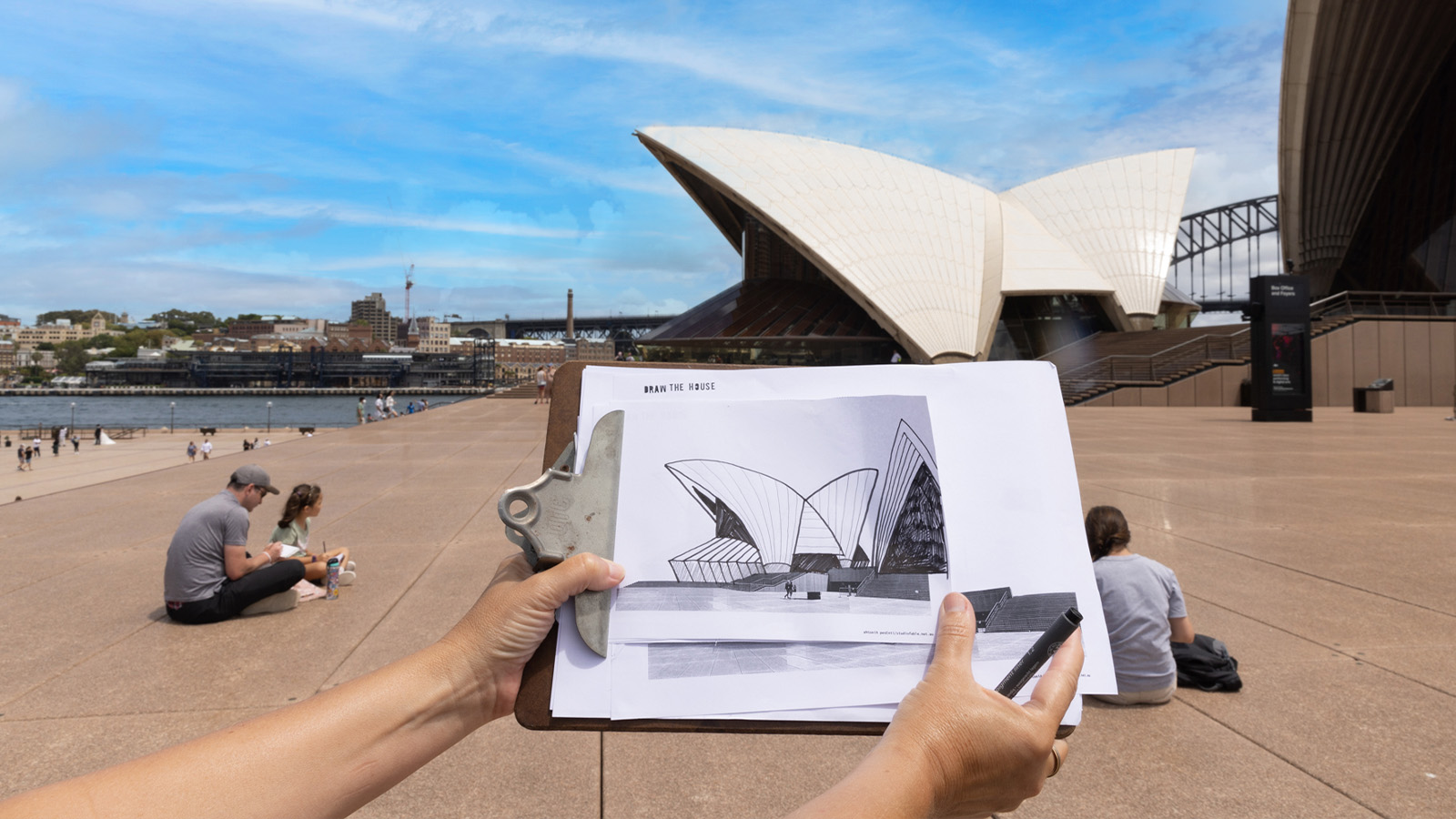 Cartoon Sketch of Sydney opera House, Australia - Stock Illustration  [39498476] - PIXTA