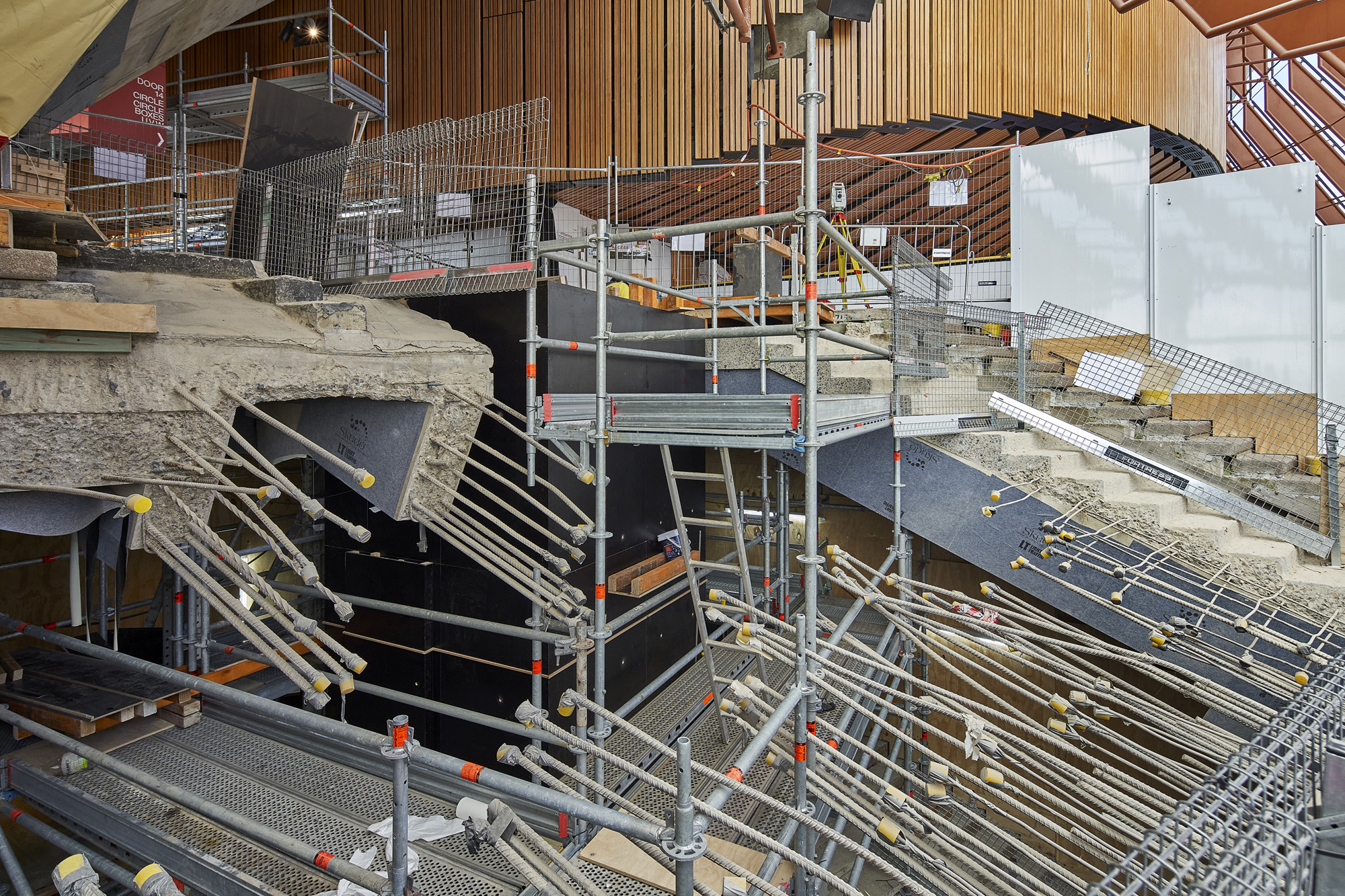 Reconstruction of the Concert Hall staircase.