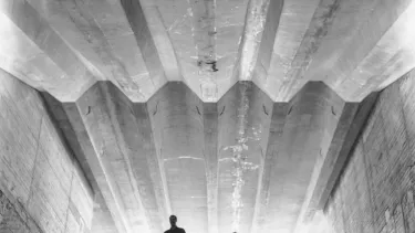 Concrete ceiling architecture of Sydney Opera House.