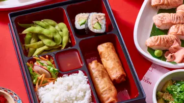 A Japanese bento box.