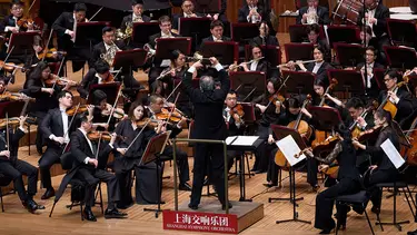 The Shanghai Symphony Orchestra plays in the Sydney Opera House Concert Hall