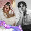 Cate Le Bon faces the camera with her hands on her cheeks. Cass McComb rests his face in his right hand..