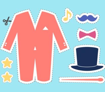 Cartoon of maestro outfit