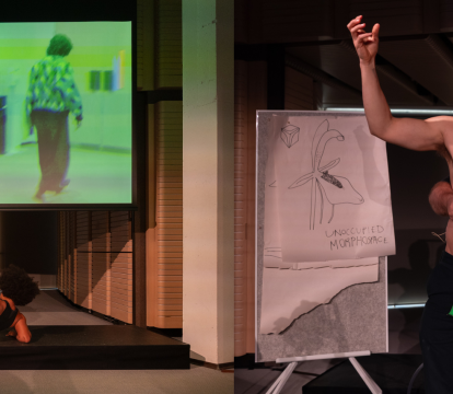 Create space heading with shots from the May Residency program.