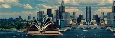 Sydney Opera House at the day of official opening.