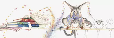 An animation of animals doing magic.